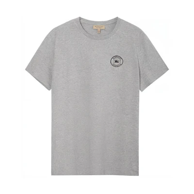Burberry Grey Minimal Logo Crew Neck T-Shirt 80040551