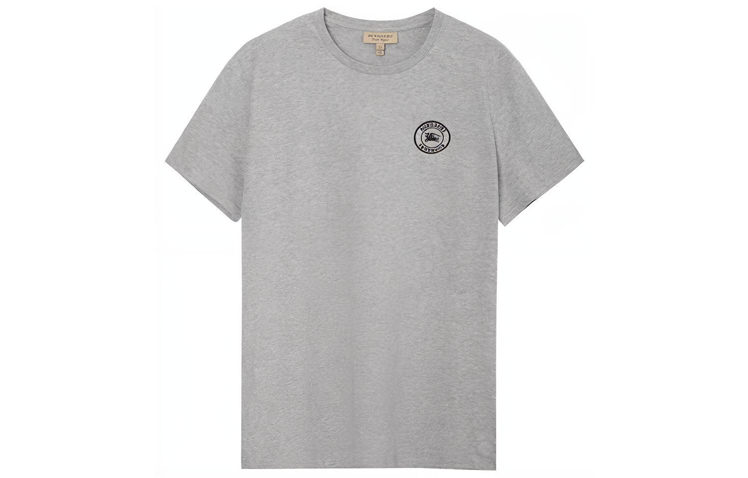 Order Burberry 灰色極簡標誌圓領T恤 80040551