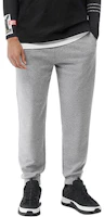 Lookbook Burberry Grey Solid Jogger Sweatpants with Drawstring 80104411