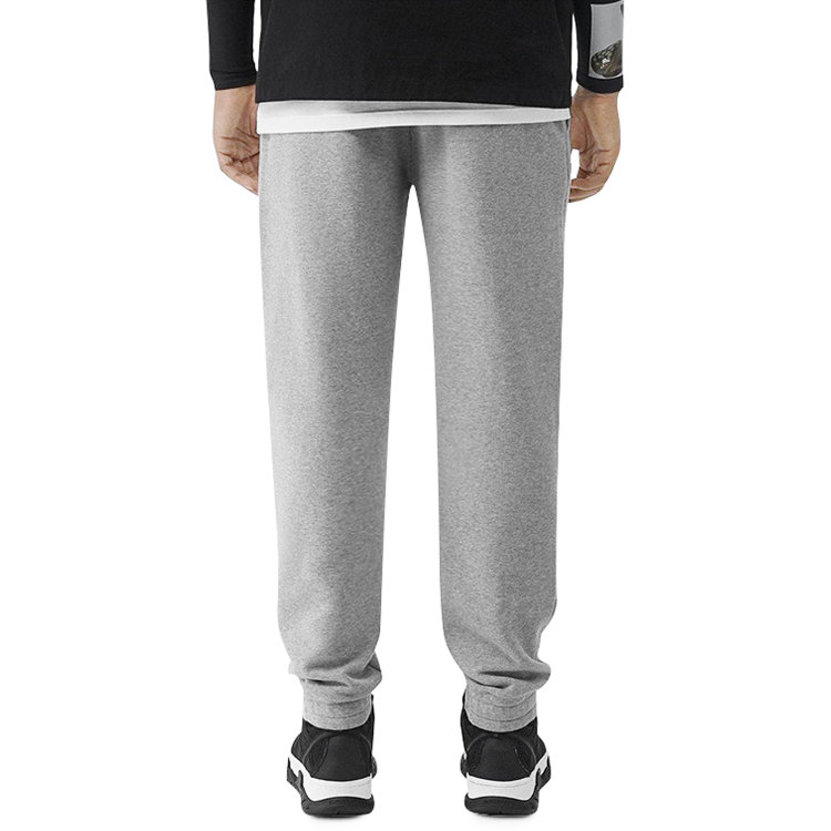 Shop Burberry Celana Jogger Abu Solid dengan Tali Serut 80104411