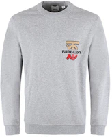 Burberry Grey TB Logo Crewneck Long Sleeve Sweatshirt 80166761 Burberry Grey TB Logo Crewneck Long Sleeve Sweatshirt 80166761