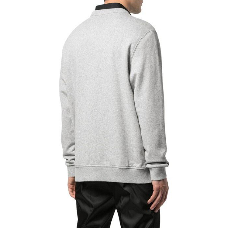 Burberry Grey TB Logo Crewneck Long Sleeve Sweatshirt 80166761 圖 5