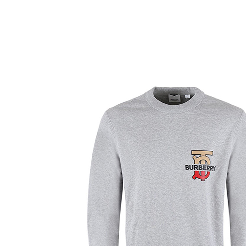 Burberry Grey TB Logo Crewneck Long Sleeve Sweatshirt 80166761 圖 6