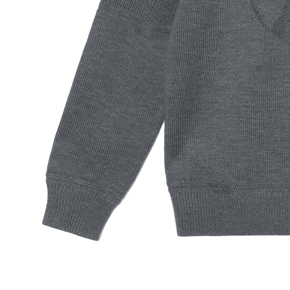 Burberry Grey Wool Sweater with Embossed Logo and Monogram Design. 80481341 圖 8