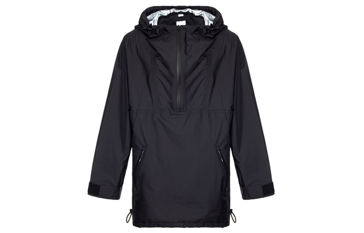 Burberry Half-Zip Pullover Hoodie Jacket Black 80113321