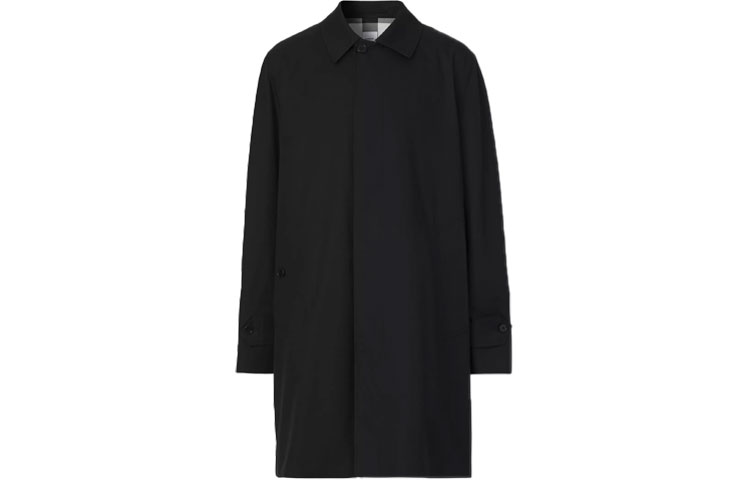 Burberry Heritage  Lightweight Gabardine Coat in Black. 80513701 圖 2