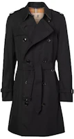 Burberry Heritage Black Trench Coat with Check Lining Pockets 40737431 Burberry Heritage Black Trench Coat with Check Lining Pockets 40737431