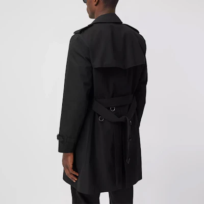 Burberry Heritage Black Trench Coat with Check Lining Pockets 40737431 Sizing Burberry Heritage Black Trench Coat with Check Lining Pockets 40737431
