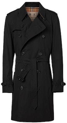 Gabardina Negra Burberry Heritage Kensington Clasica de Largo Medio 80280901 Order Gabardina Negra Burberry Heritage Kensington Clasica de Largo Medio 80280901