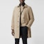 Shop Burberry Heritage Pimlico Trench Coat Lelaki dalam Warna Honey Beige 80190471