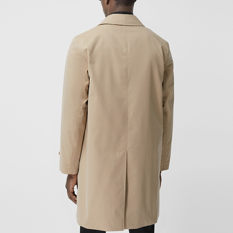 Sizing Burberry Heritage Pimlico Trench Coat Lelaki dalam Warna Honey Beige 80190471