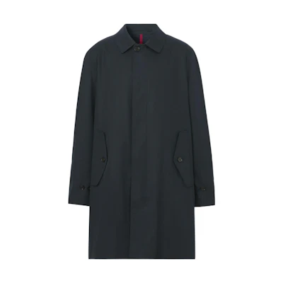 Burberry Heritage SS22 Gabardine Lightweight Coat in Midnight Blue. 80520481