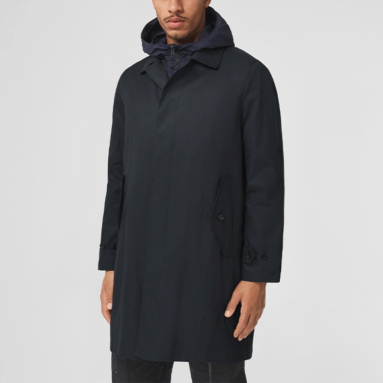 Burberry Heritage SS22  Gabardine Lightweight Coat in Midnight Blue. 80520481 圖 4
