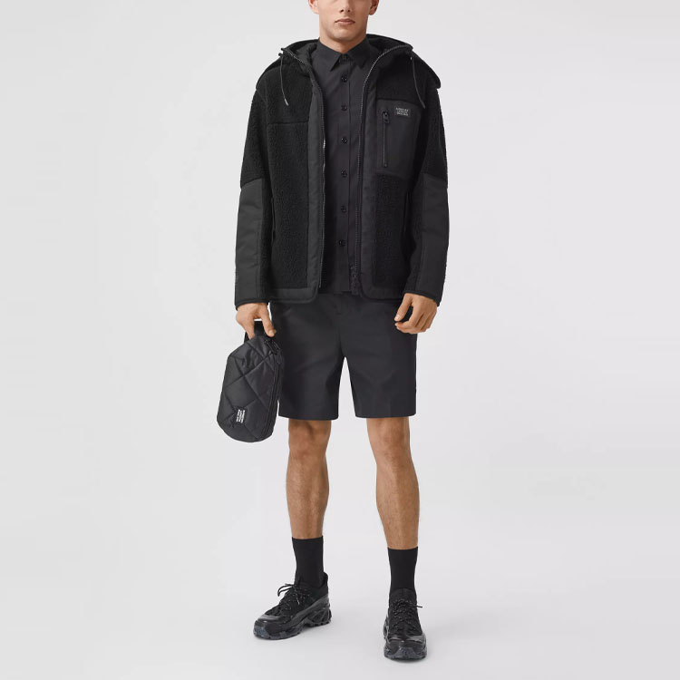 Burberry High-Street Mid-Rise Loose Tech Cotton Shorts - Black. 80424491 圖 3