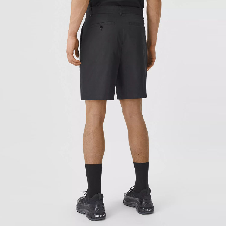 Burberry High-Street Mid-Rise Loose Tech Cotton Shorts - Black. 80424491 圖 5