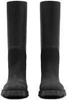 Lookbook Burberry博柏利 橡膠 休閒舒適 高筒靴 男款 黑色