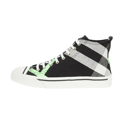 Burberry High-Top Canvas Sneaker 'Black Fashion'