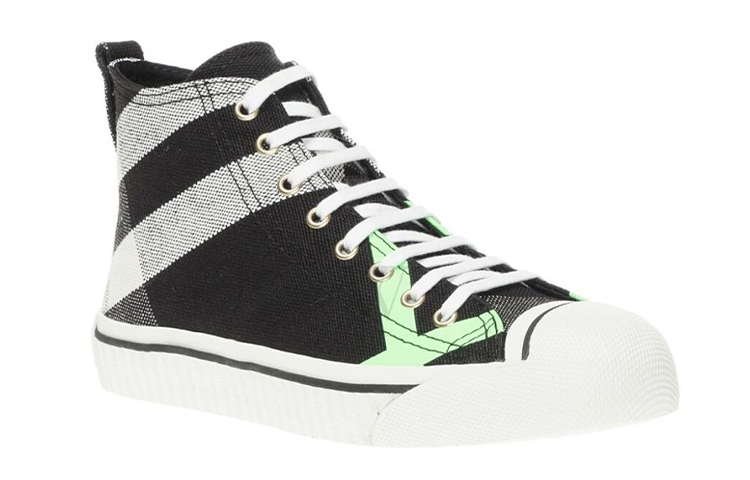 Burberry High-Top Canvas Sneaker 'Black Fashion' 圖 2