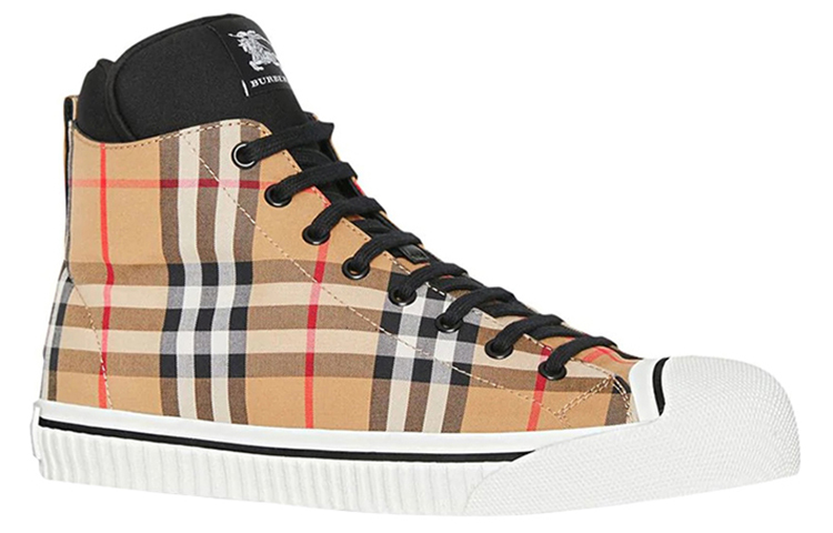 Order Sneaker Burberry Alta Tela ''Vintage Check Yellow'' 8006175