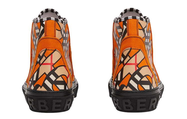 Burberry High-Top Sneaker 'Bright Orange' 圖 4