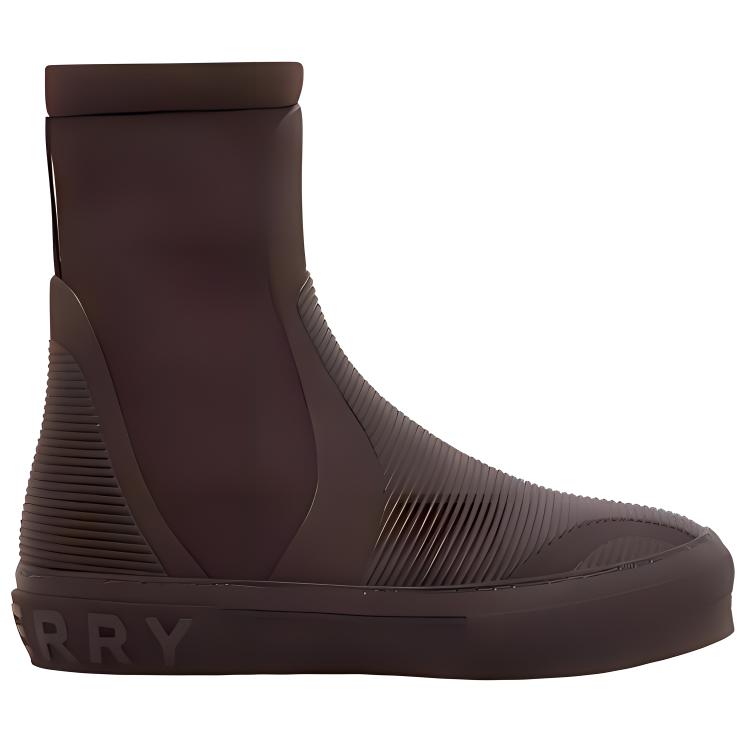 Order Burberry Kasut High-Top 'Coklat Nylon' 80555921