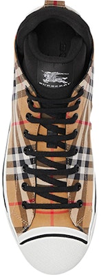 Burberry Kasut Kanvas High-Top 'Vintage Check Kuning' 8006175 Shop Burberry Kasut Kanvas High-Top 'Vintage Check Kuning' 8006175