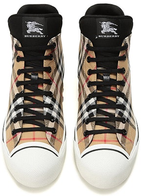 Burberry High-Top Canvas Sneaker 'Vintage Check Yellow' 8006175 Purchase Burberry High-Top Canvas Sneaker 'Vintage Check Yellow' 8006175