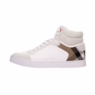 Burberry High-Top Fashion Sneaker 'House Check White'
