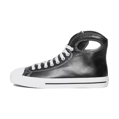 Burberry High-Top Leather 'Black Fashion'