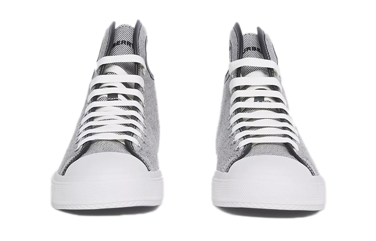 Burberry High-Top Sneaker 'Black White Check' 圖 3