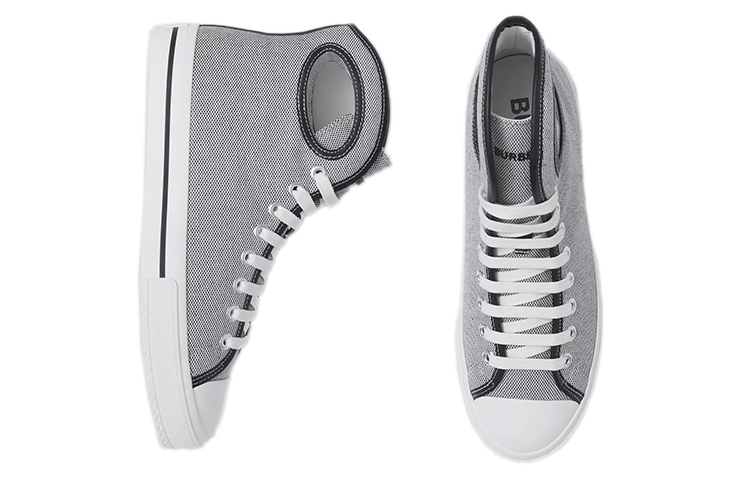 Burberry High-Top Sneaker 'Black White Check' 圖 4