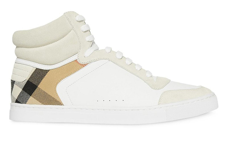 Burberry High-Top Sneaker 'House Check White' 圖 2