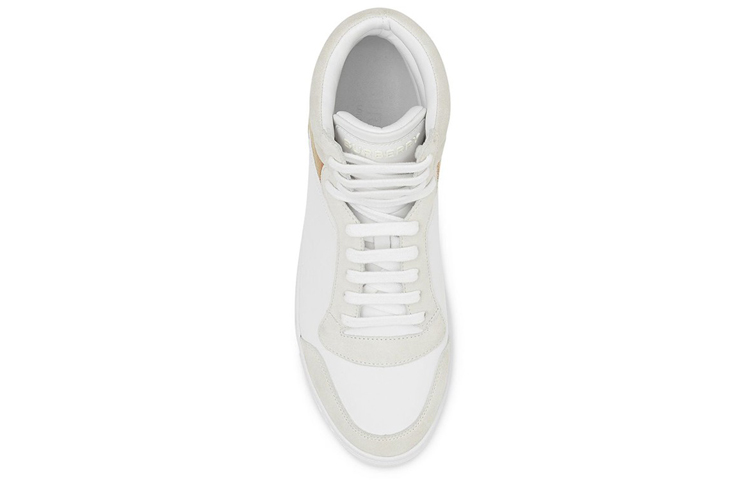 Burberry High-Top Sneaker 'House Check White' 圖 3