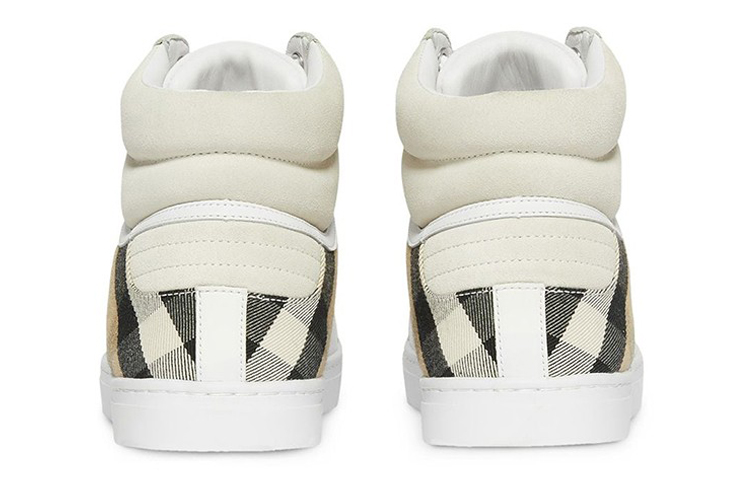 Burberry High-Top Sneaker 'House Check White' 圖 5
