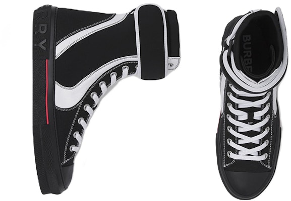 バーバリー ハイカットスニーカー (黒) 80523381 Shop バーバリー ハイカットスニーカー (黒) 80523381