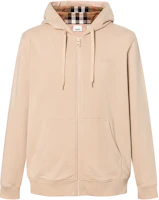 Burberry Hooded Zip-Up Jacket with Check Pattern in Light Brown 80847721 Burberry Hooded Zip-Up Jacket with Check Pattern in Light Brown 80847721
