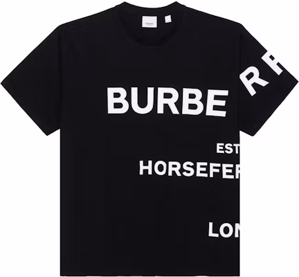 Burberry Horseferry Black Oversized T-shirt, Summer Collection 80406941 Buy Burberry Horseferry Black Oversized T-shirt, Summer Collection 80406941