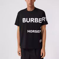 Lookbook Burberry Horseferry Black Oversized T-shirt, Summer Collection 80406941