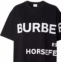 Sizing Burberry Horseferry Black Oversized T-shirt, Summer Collection 80406941