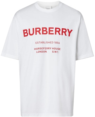 Burberry Horseferry Logo White Unisex Couple's Short Sleeve T-Shirt 80172251 Order Burberry Horseferry Logo White Unisex Couple's Short Sleeve T-Shirt 80172251