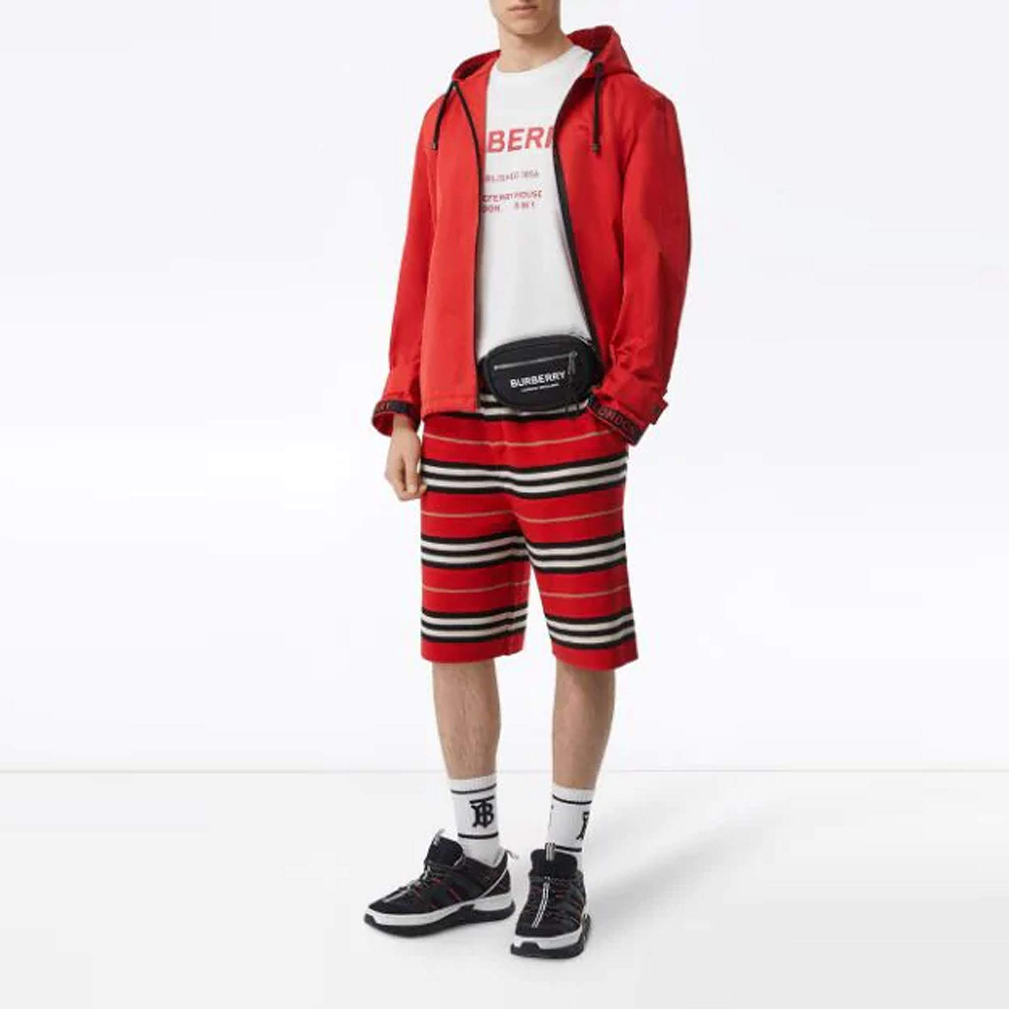 Purchase Burberry Horseferry Logo White Unisex Couple's Short Sleeve T-Shirt 80172251