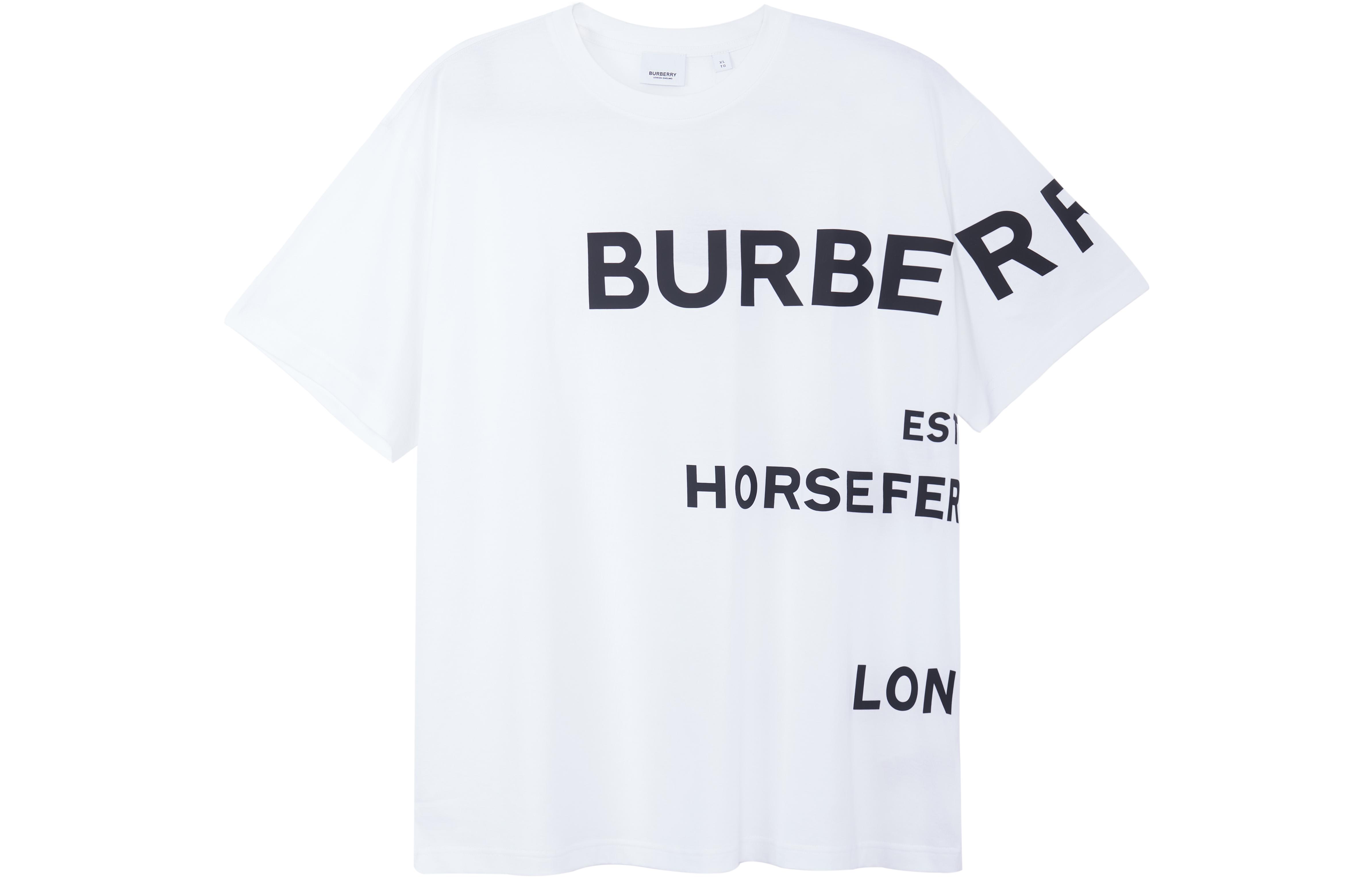 Order Burberry Horseferry Kaos Oversize Putih - Kenyamanan Wajib Dimiliki 80406911