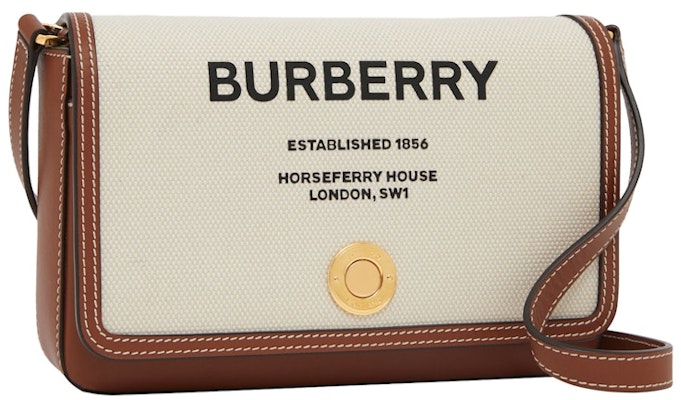 Burberry Horseferry Print Canvas and Leather Note Bag Mini Natural/Tan Buy Burberry Horseferry Print Canvas and Leather Note Bag Mini Natural/Tan