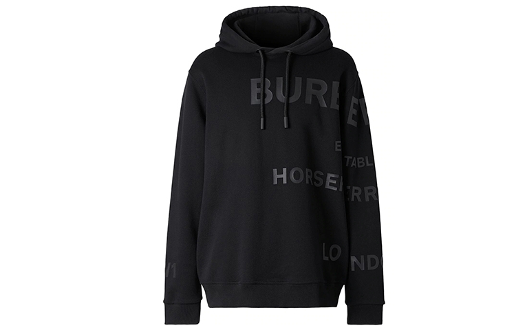 Burberry Horseferry Print Hoodie Black 80285391