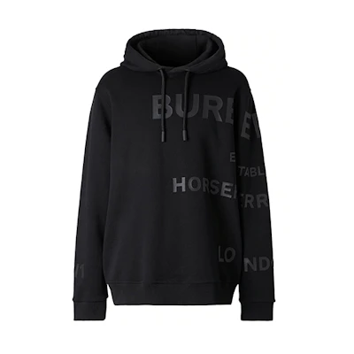 Burberry Horseferry Print Hoodie Black 80285391