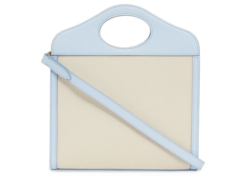 Order Burberry Horseferry Print Pocket Bag Mini White/Blue