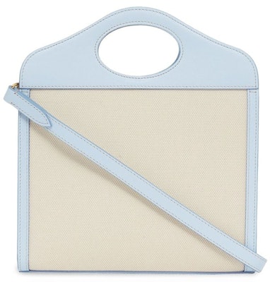 Bolso Mini Blanco/Azul Burberry Horseferry Print Pocket. Order Bolso Mini Blanco/Azul Burberry Horseferry Print Pocket.