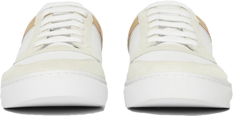 Zapatillas Burberry House Check y Cuero de Ciervo 'Blanco Marrón' 80241251 Order Zapatillas Burberry House Check y Cuero de Ciervo 'Blanco Marrón' 80241251