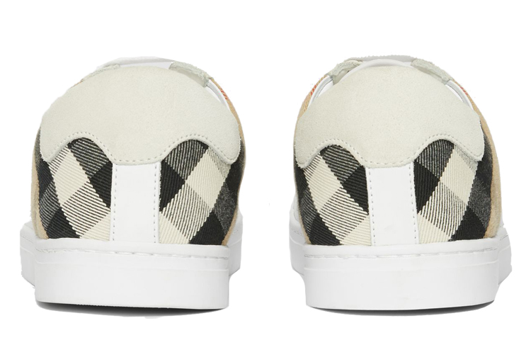 Lookbook Zapatillas Burberry House Check y Cuero de Ciervo 'Blanco Marrón' 80241251