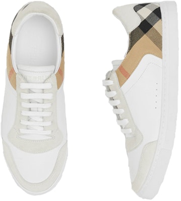 Zapatillas Burberry House Check y Cuero de Ciervo 'Blanco Marrón' 80241251 Shop Zapatillas Burberry House Check y Cuero de Ciervo 'Blanco Marrón' 80241251